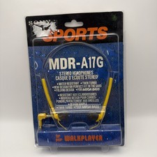 Vintage 90s Sony Sports MDR-A17G Walkman Headphones - New, Original Packaging