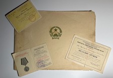 Vietnam Friendship Medal Document 1966 Soviet Soldier Missile Forces RARE /10267