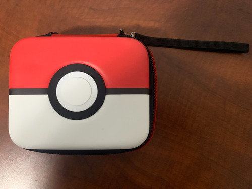 Nintendo DS Pokémon Red White Poké Ball Hard Shell Travel Bag Carrying Case