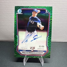 2026 Bowman CPA-CSC Caden Scarborough 1st Bowman Chrome Reptilian Green Auto /99