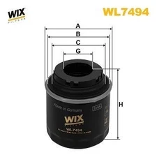 Oil filter WIX WL7494