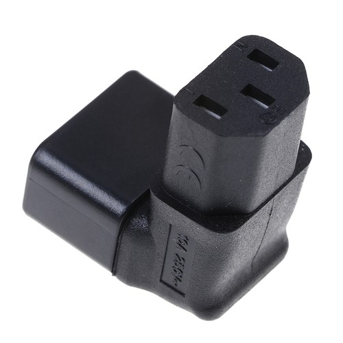 Down angled IEC adapter,right angled IEC 320 C14 to C13 for TV wamdJ;xg - Photo 10/10