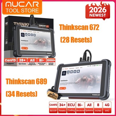 Thinkscan 689/672 Auto Diagnostic Tool Bi-directional Scanner Key Programmer DPF