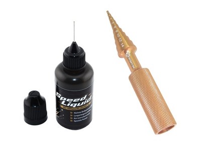 Kugellagerwerkzeug gold + 30 ml Rcbay Speed Liquid Kugellageröl
