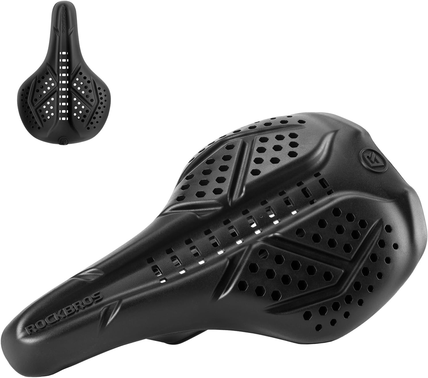 ROCKBROS Bike Seat Cushion Comfort Bicycle Seat Cover,Soft Silicone Anti Slip