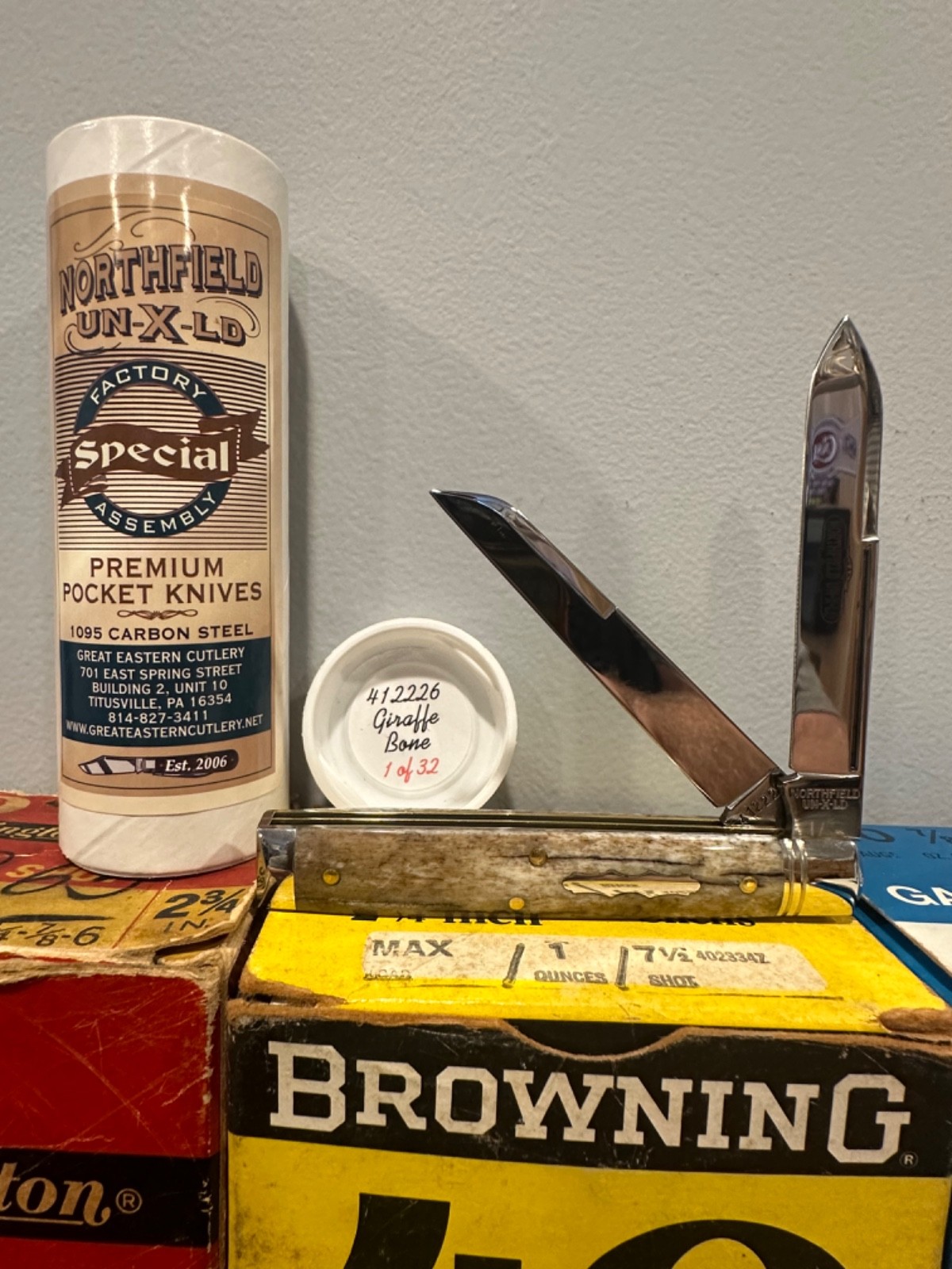 Great Eastern Cutlery 41 Giraffe Bone SFA from 2026 Rendezvous