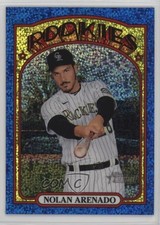 2021 Topps Heritage Blue Sparkle Chrome Nolan Arenado #313 14nf