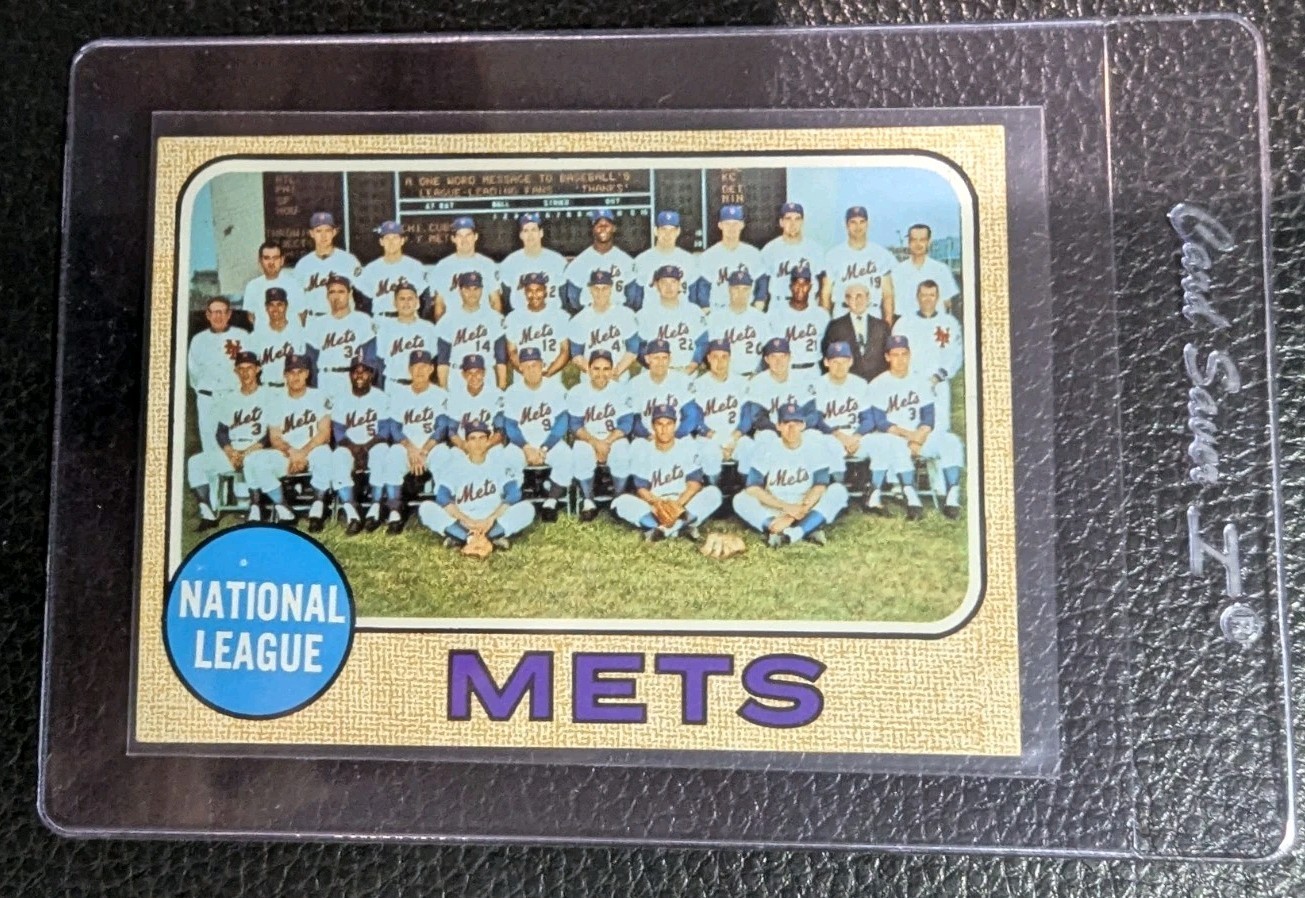 1968 TOPPS #401 NEW YORK METS TEAM CARD