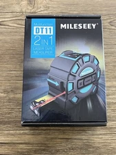 Mileseey 2 in 1 131Ft Laser Tape Measure Silent USB Rechargeable LCD Display