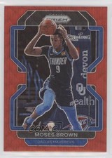2021-22 Panini Prizm Ruby Wave Prizm Moses Brown #173 5b1