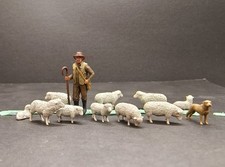 3D Printed 1/72 Shepherd Sheep Flock Sheepdog Pastoral Diorama Scene