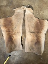 Whitman Brown Leather Chaps EUC Made In USA