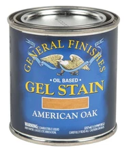 General Finishes Oil Base Gel Stain, 1/2 Pint, American Oak