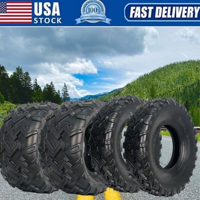 4 Pack 23x7-10 23x7x10 & 22x10-10 22x10x10 ATV UTV Tires 6PR All Terrain