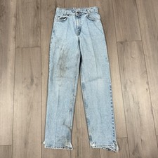 Vtg Levi's 550 Relaxed Fit Student Jeans Womens Size 27x30 Light Wash 90s Denim