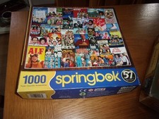 WHAT'S ON TV? 1000 PIECE SPRINGBOK JIGSAW PUZZLE 1 PIECE MISSING 2020 - TV SHOWS