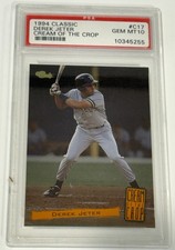 1994 Classic Derek Jeter Cream Of The Crop Rookie Card -PSA 10 GEM MINT