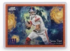 2025 Topps Chrome Jaxson Dart 1/10 Lunar Eclipse Refractor First Print Giants QB