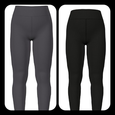 LuLaRoe Leggings - Tall & Curvy Bundle - 1 Solid Charcoal Gray / 1 Solid Black
