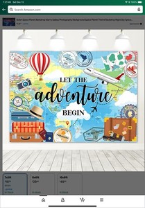 Backdrop Travel Theme Photography Backdrop Let The Adventure begin