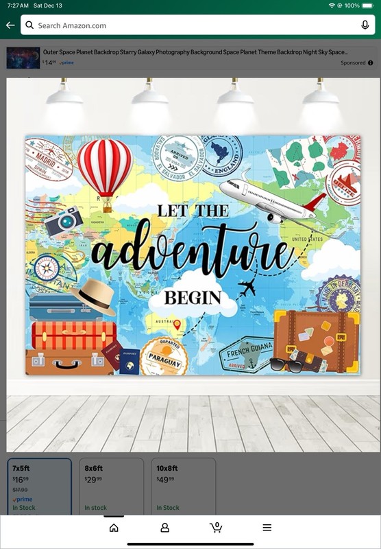 Backdrop Travel Theme Photography Backdrop Let The Adventure begin