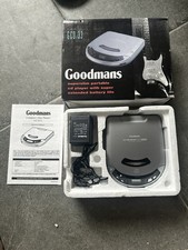 Vintage Goodmans DBBS GCD 33X Portable CD Player With Original Plug  Box