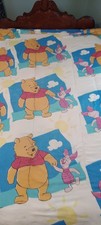 Vintage Disney Winnie The Pooh  Piglet Clouds Twin Comforter Fabric Sewing 90s