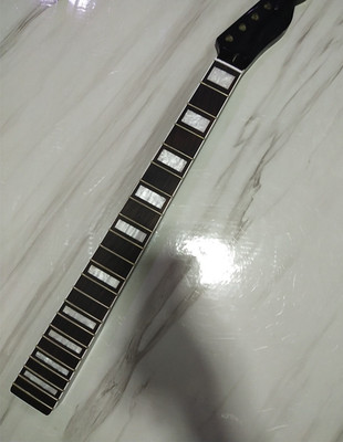 22 Fret Black Maple Guitar Neck Rosewood white block inlay binding DIY Replace