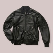 BLAUER GIUBBOTTO IN PELLE DONNA CON RICAMO LAURIENNE P/E 26