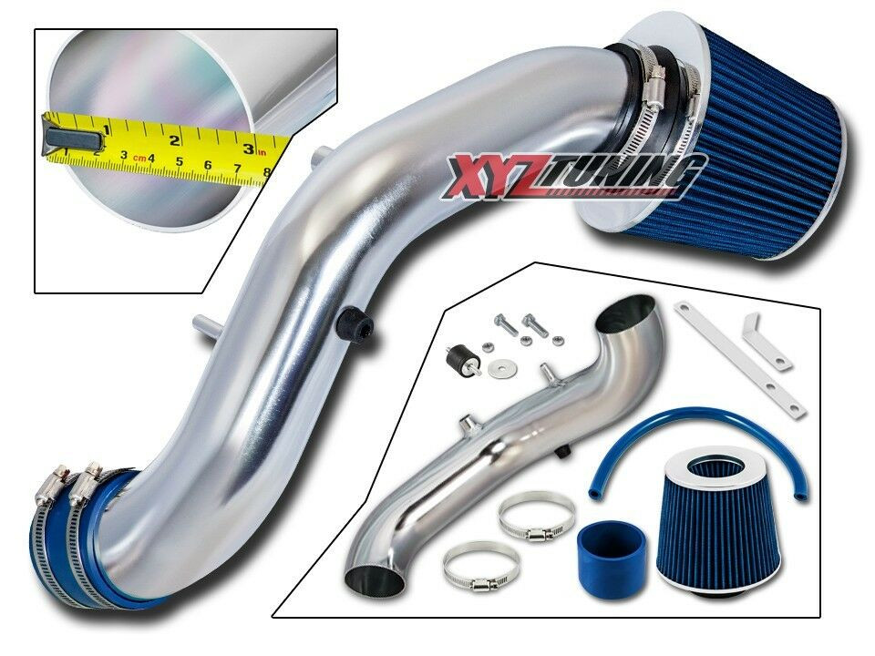 3" Azul Corta RAM Aire Admisión Kit de Inducción + Filtro Para 02-05 Civic Si