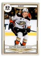 2024-25 Cutter Gauthier Upper Deck O-Pee-Chee Glossy Rookie Gold - Anaheim Ducks