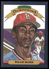 Willie McGee 1986 Leaf #3 Cardinals MLB READ FREE SHIPPING AutographDen