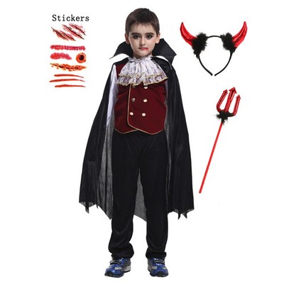 Kinderkostüm Halloween Geisterbraut Vampir Gothic Cosplay Mädchen Jungen