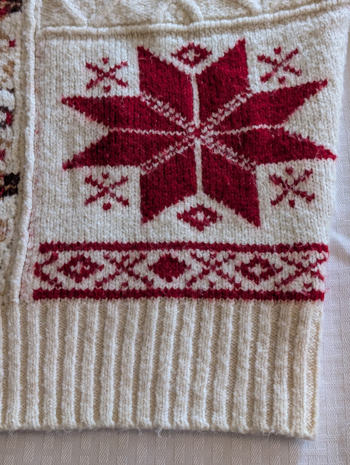 American Eagle Patchwork Fair Isle Snowflake Cabl… - image 10