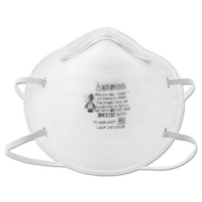 3M N95 Particle Respirator 8200 Mask, Standard-Size, 20/Box, 2 Boxes/Pack