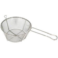 FBRS-8 Round Wire Fry Basket, 8-1/2-Inch, 6-Mesh,Nickel,Medium