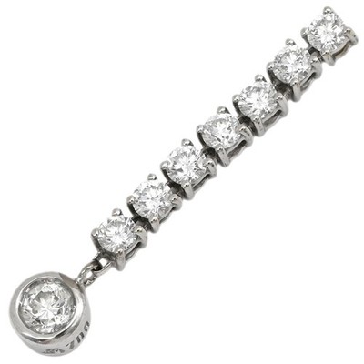 Pendant top Diamond 0.4ct K18WG diamond  White gold Au750 18K 18-karat go