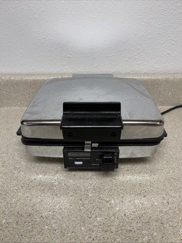 Vintage Black & Decker Grill - Waffle Baker Maker G48TD TESTED 900w ...