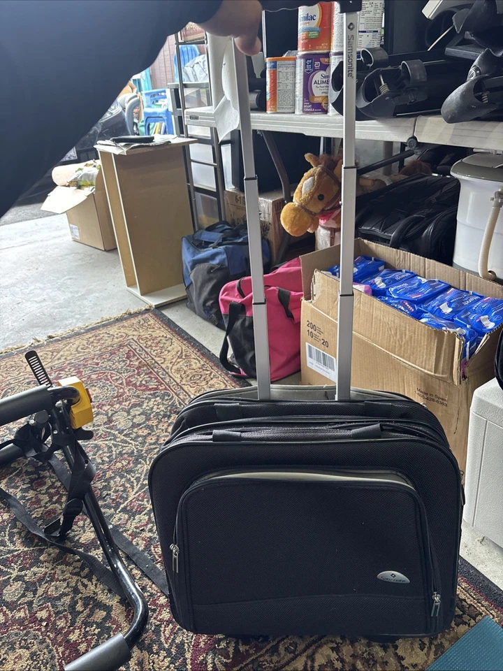 SAMSONITE ULTRA 3000XLT COMPUTER BAG CARRY-ON ROLLING LUGGAGE SUITCASE OVERNIGHT - Image 2 of 4