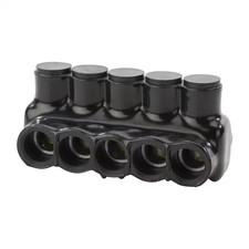 350 MCM - 6 AWG Bagged Insulated Multi-Tap Connector, Black