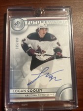 Logan Cooley 2023-24 SP Authentic Future Watch Auto 305/999 Coyotes Rookie #185