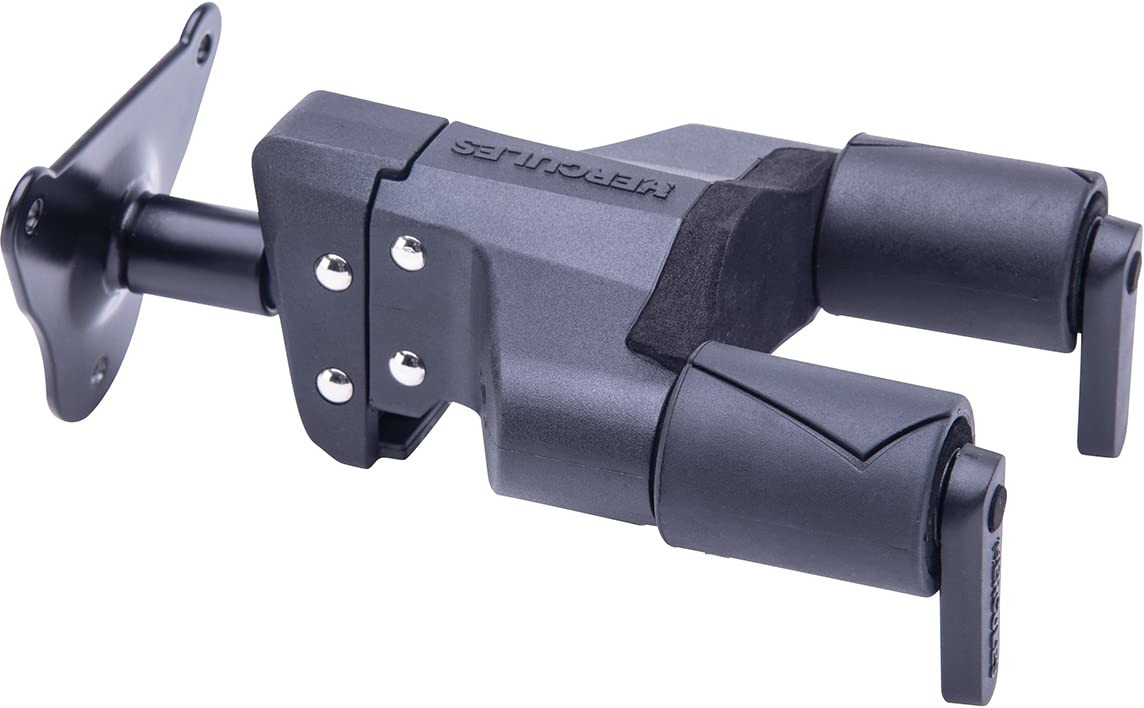 Hercules GSP39WB Supporto a parete per chitarra con sistema di fissaggio Nero