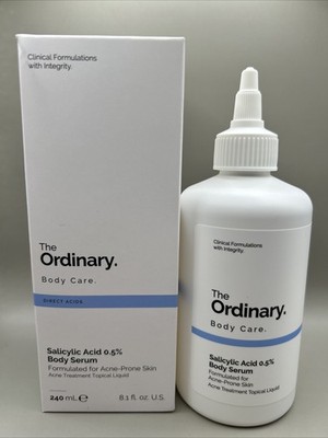 The Ordinary Salicylic Acid 0.5% Body Serum Direct Acids Acne Treatment 8oz NEW