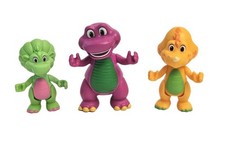 Fisher Price Barney's World Hey Friends 3" Figures Barney Baby Bop BJ Loose