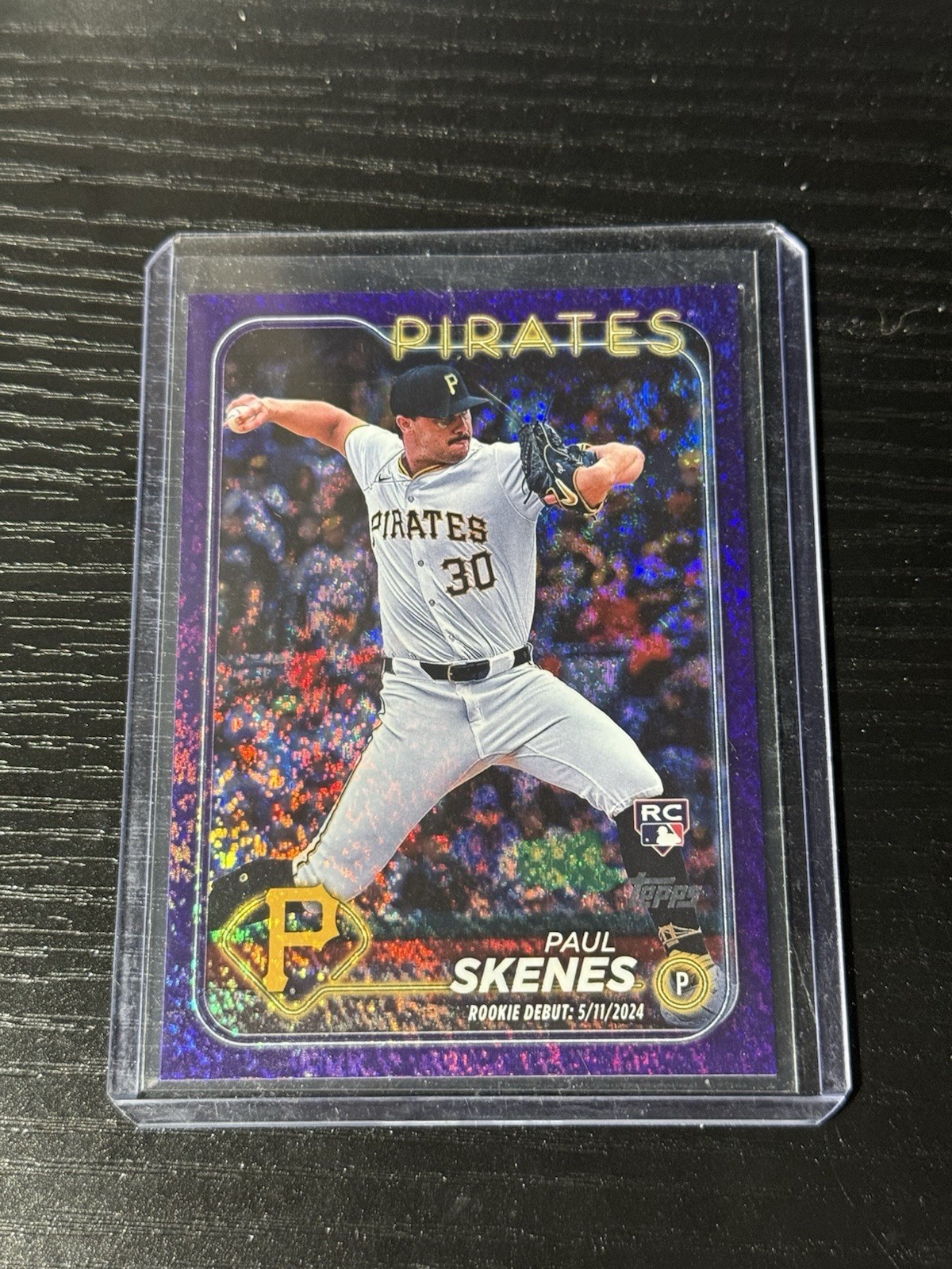 2024 Topps Update Series - Rookie Debut Paul Skenes Purple Holo Foilboard /799