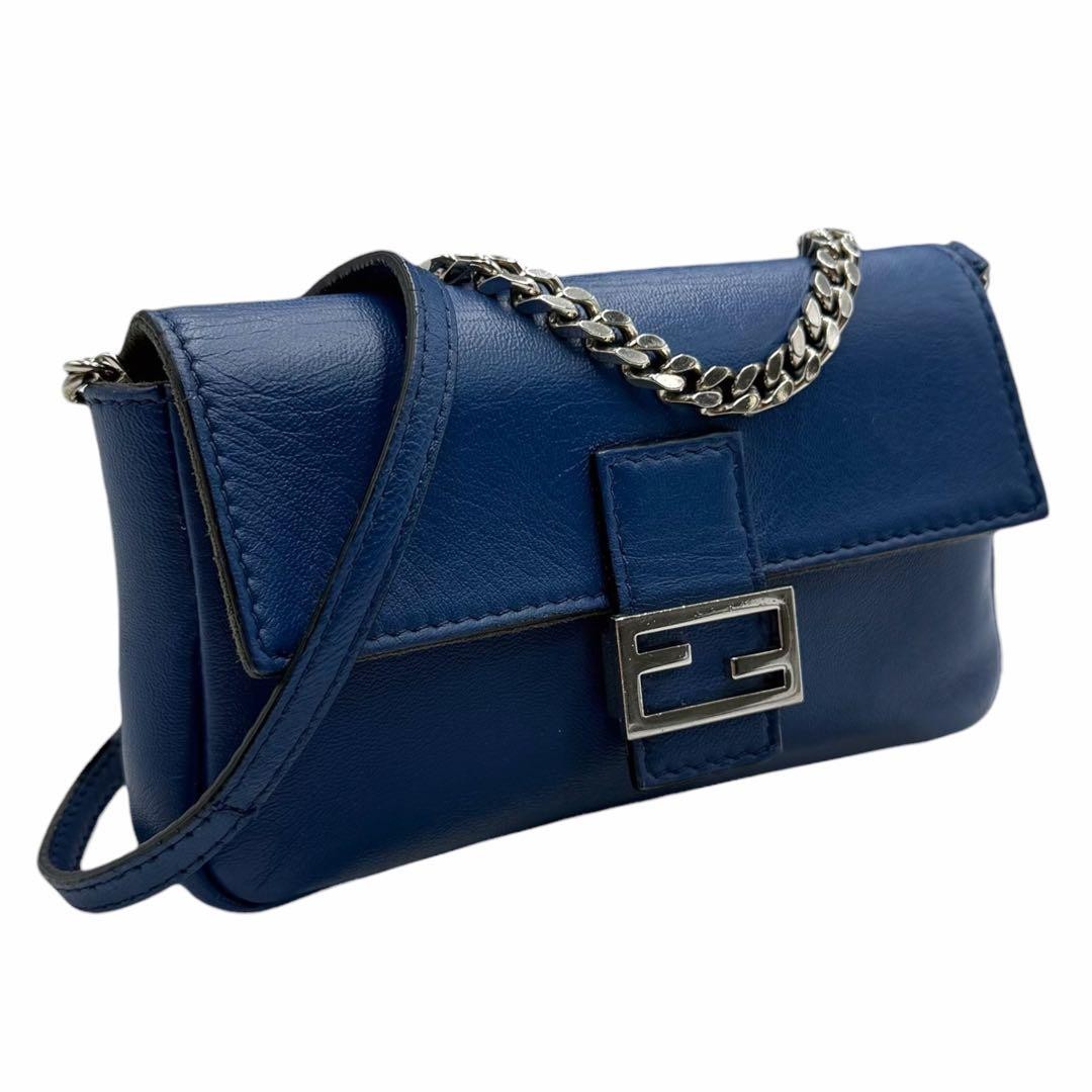 6210 Beautiful Fendi Micro Bucket 2-way Mini Shoulder Bag, Blue thumbnail 2