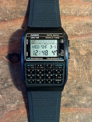 CASIO DATA BANK DBC-62 Vintage Calculator Watch Tested Retro Style CASIO DATA BANK DBC-62 Vintage Calculator Watch Tested Retro Style