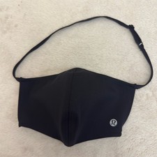 lululemon Face Mask Unisex Black Double Strap Adjustable Reusable