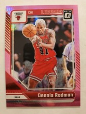 Dennis Rodman 2024-25 Donruss Optic Prizm Pink Hyper Card #241