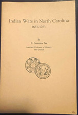 Indian Wars in North Carolina 1663-1763, 1963